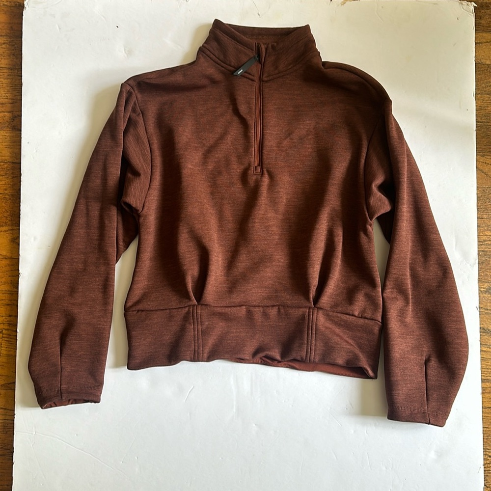 Athleta Altitude Polartec Half Zip Sweatshirt, Small, Allen